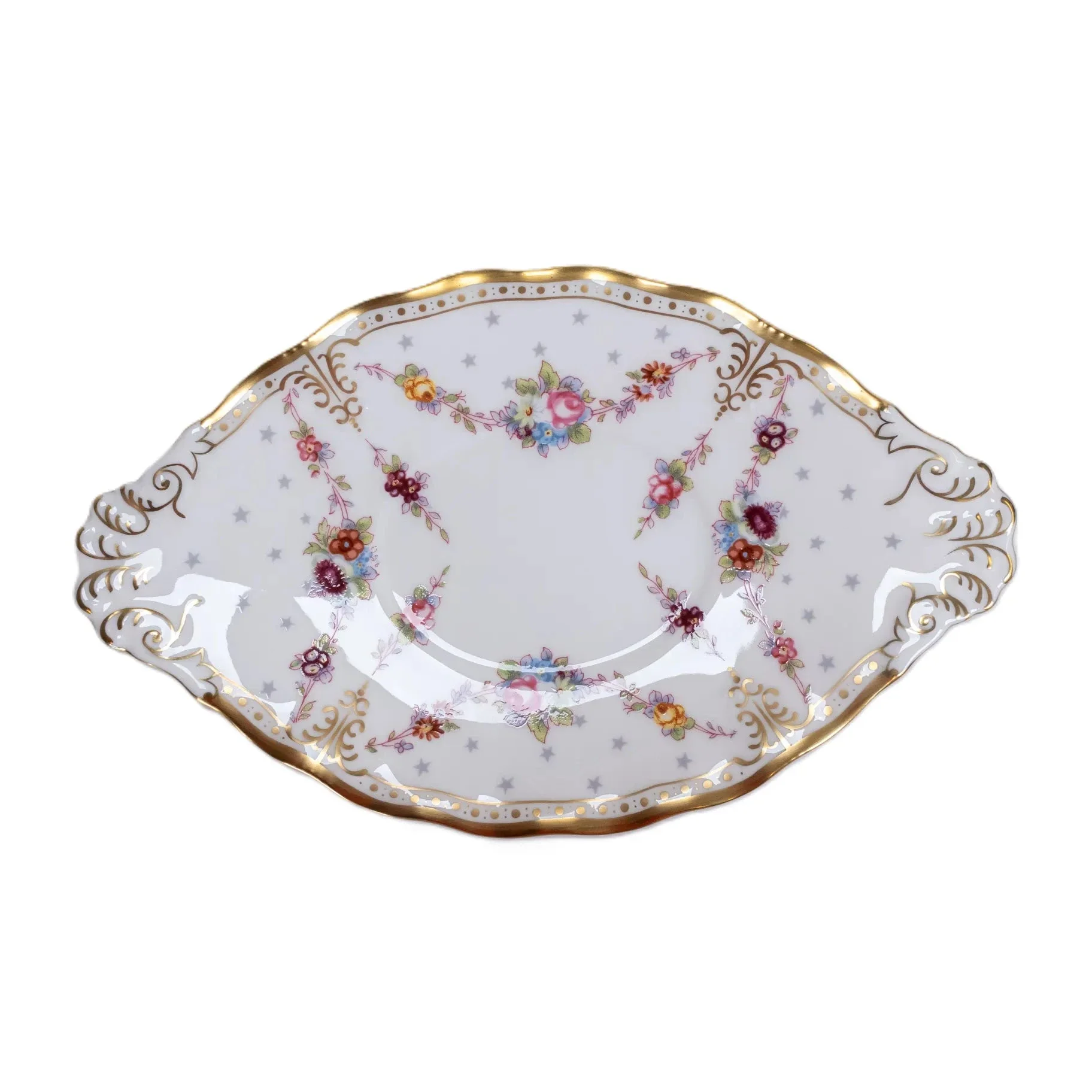 Royal Crown Derby Antoinette Gravy Boat & Stand - Image 7