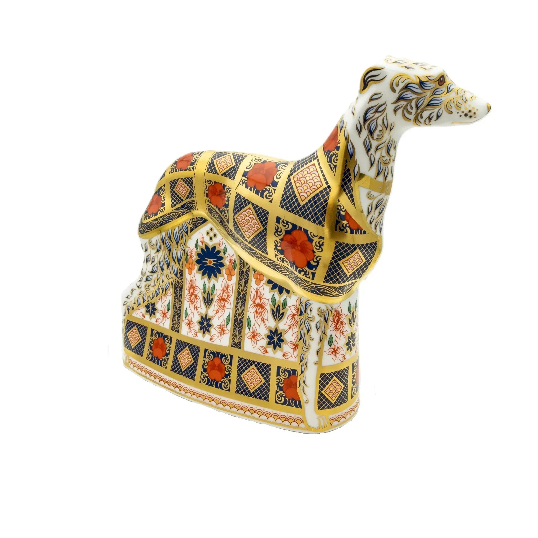 Royal Crown Derby Imari SGB Lurcher Paperweight - Image 4