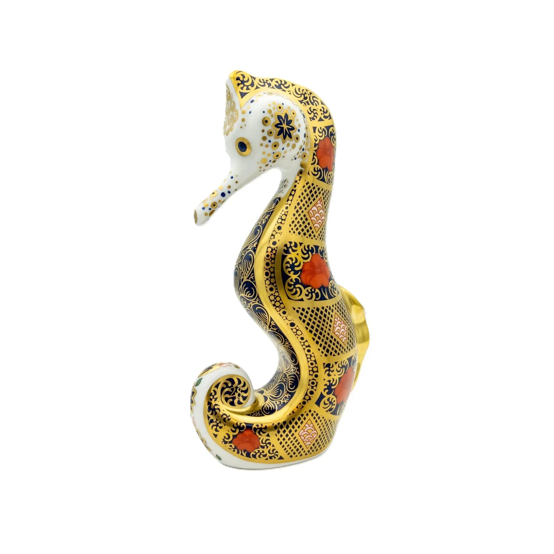 Royal Crown Derby Imari SGB Seahorse Paperweight - Image 3