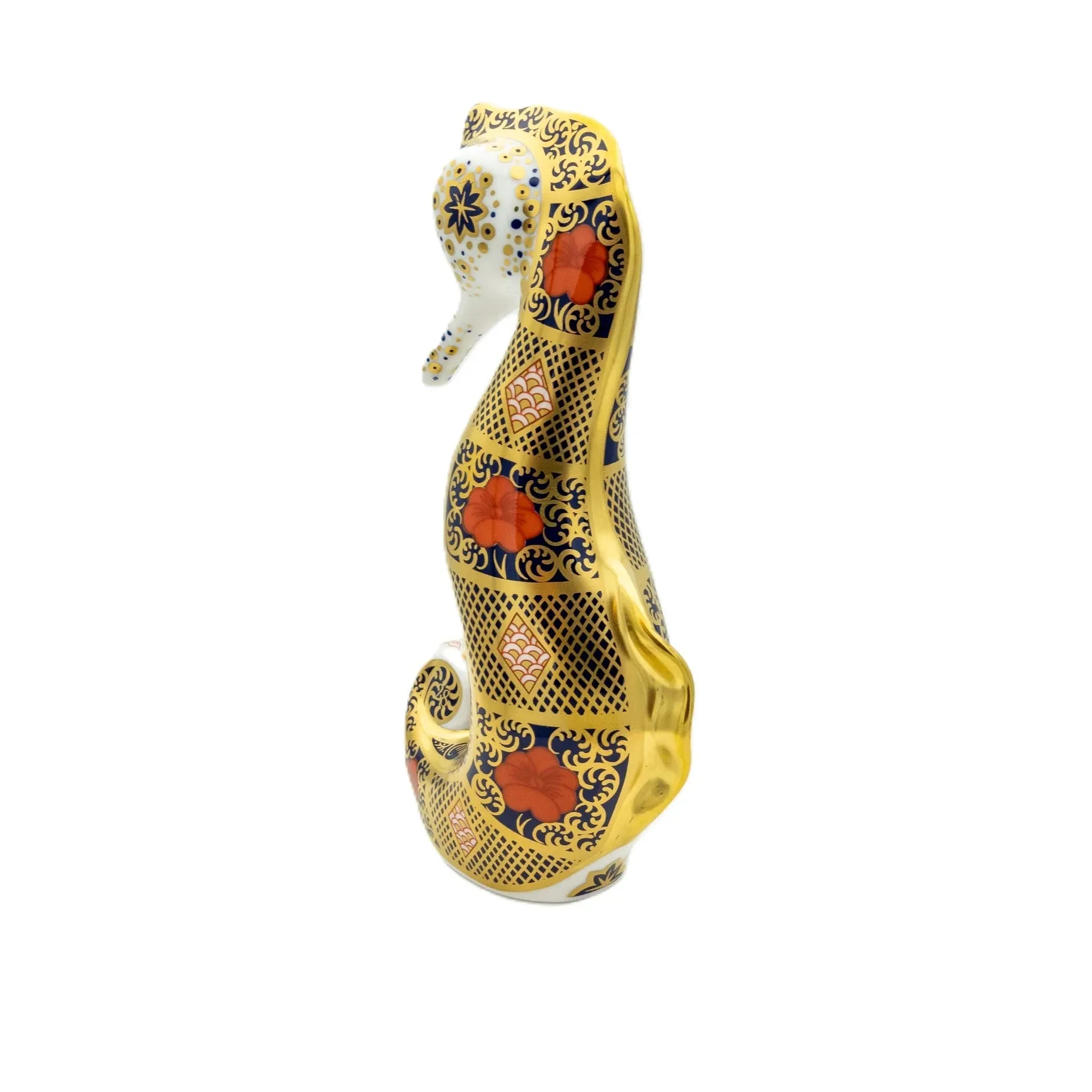 Royal Crown Derby Imari SGB Seahorse Paperweight - Image 4